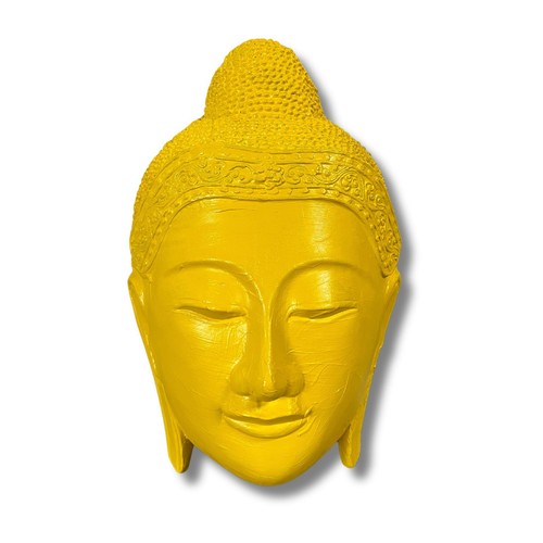 Buddha maske holz - holz, skulptur