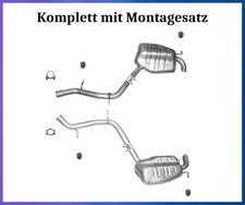 Endschalldämpfer L+R Mercedes W211, S211  Auspuff Montagesatz