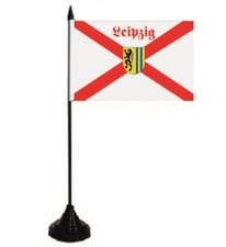 Tischflagge Leipzig Kreuz