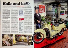 Oldtimer Praxis 3034) Moto Guzzi Galletto mit 6PS Restaurierung - ein interessan