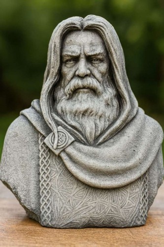 Odin büste steinfigur - odin,