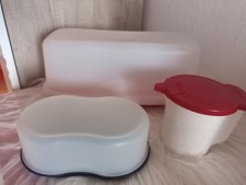 3xTupperware Kuchenbehälter ,Butterdose Milchkännchen