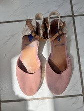Verbenas Espadrille Keilsandalette wedges antique rosa 42