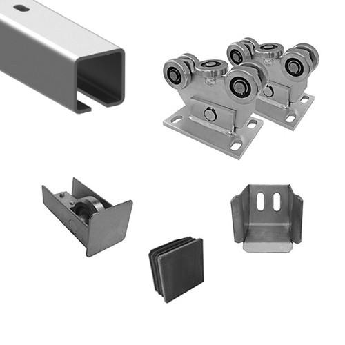 Schiebetor set 60x60 verzinkt - schiebetor,