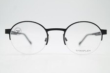 Brille TITANFLEX 820913 Schwarz Halbrand Brillengestell eyeglasses Neu