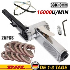 Druckluft Bandschleifer Fingerschleifer 10mm Schleifbänder Druckluftschleifer