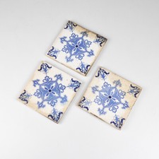 3 alte Kacheln - Fliesen -