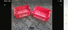 Sehr alte Coca-Cola Coke Getränkekisten zwei Stück Vintage Kunststoff Stapelbox