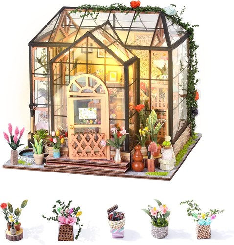Miniatur haus gewächshaus diy - miniatur,