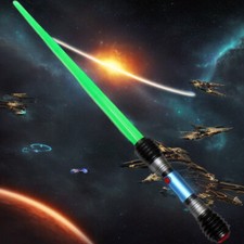 LED Lichtschwert grün 83 cm Spiezeug-Laserschwert Waffe Mottoparty Sound & Licht