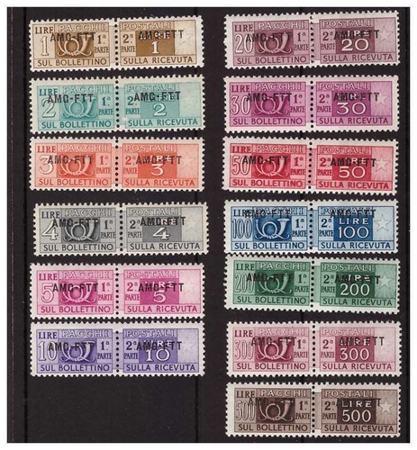 Trieste 1947 postpakete 12 - a,