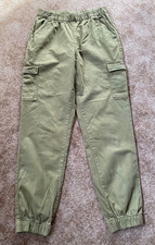 •♥• H & M Hose Damen Mädchen Cargo Style Gummizug Gr. 40 khaki  •♥•
