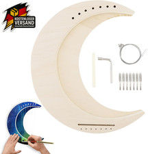 Mondförmige Holzharfe 7