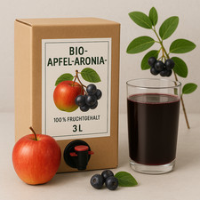 BIO Apfel-Aronia-Saft - Direktsaft / Muttersaft 3 L Bag in Box Bio-Qualität