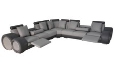 Ecke Leder Modern XXL Couch