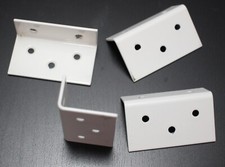 Metallwinkel Winkel Verbinder Möbelwinkel 25x40x70 Beschlag Weiß lackiert