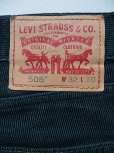 Levi 505 cord jeans hose - 505, w