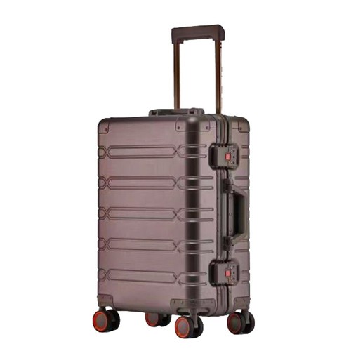 Aluminium reisekoffer trolley - aluminium,
