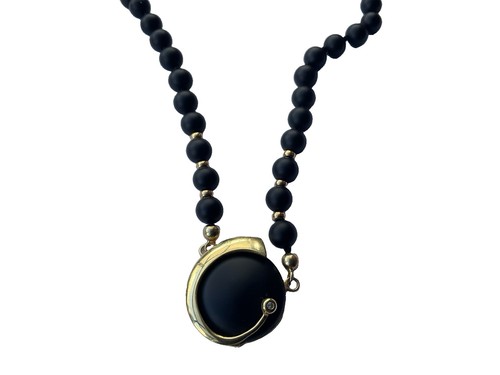 Onyx kette mit - mit, anhänger