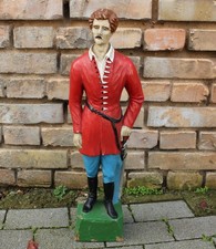 [13115] Alte Holzfigur Mann Miltär Soldat ca. 62cm hoch