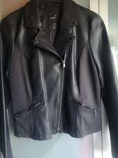 hochwertige Bonita Biker Übergangs-Jacke Leder vegan 40/42/44/ M/L neu 129 Euro