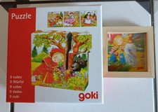 Goki Würfel Puzzle Märchen, Geschicklichkeitsspiel Kinderspiel vollständig Kugel