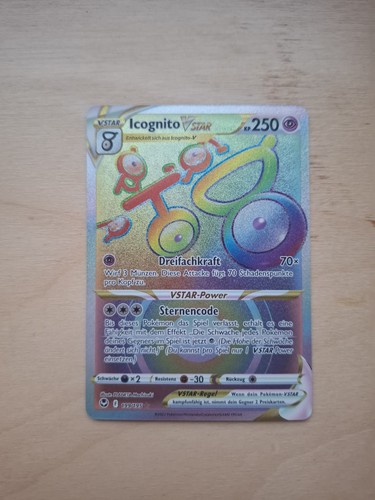 Pokemon karte icognito vstar - karte,
