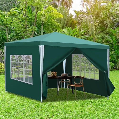Stabiler pavillon 3x3m grün - 3x3m,