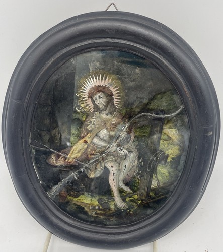 Hinterglasbild christus in - hinterglasbild, ,