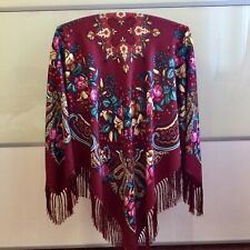 Ukrainischer Russischer Schal Tuch PavlovoStil 135x135cm Ostern Geschenk