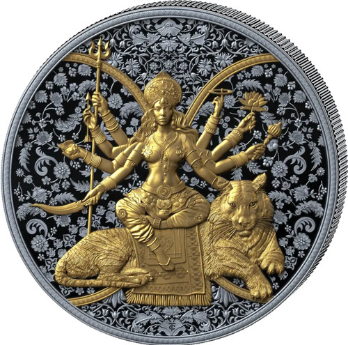 Unze silber durga hindu - 1,