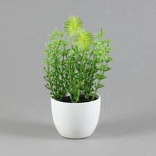 IKEA FEJKA künstliche Topfpflanze drinnen draußen Gras grün weiß 6 cm | NEU