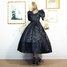 Vintage Laura Ashley schwarzes