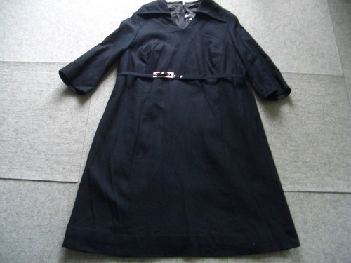 Kleid schwarz wolle vintage - kleid,