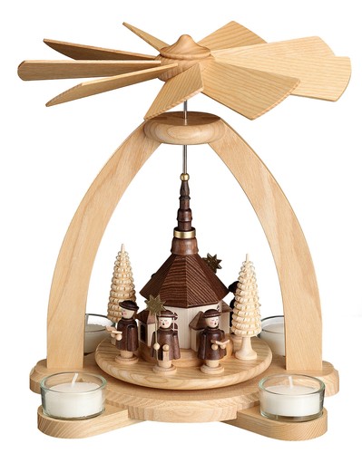 Teelichtpyramide seiffener - teelichtpyramide,