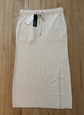 Neu Esprit Maxi Wolle Mix Strick Rock Mit 5% Kaschmir Gr. L Cremefarben