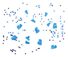 Konfetti Füße Blau Füßchen Tisch Dekoration Geburt Taufe Junge Boy