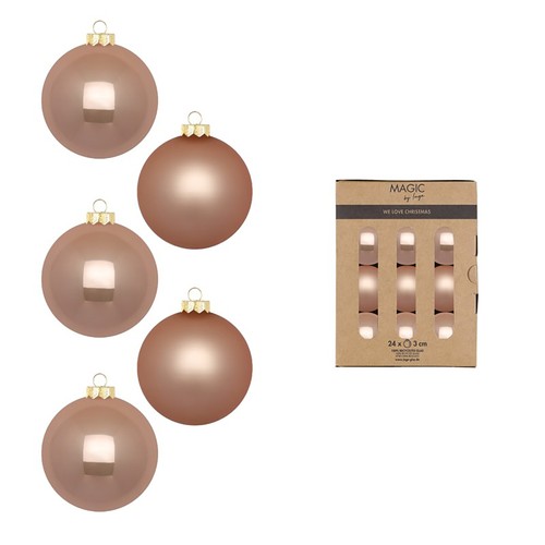 Weihnachtskugeln 3cm glas - 24,
