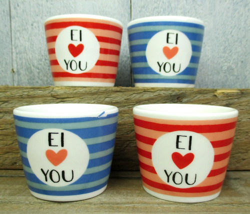 4er set eierbecher - set,