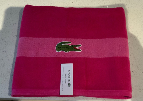 Lacoste rosa badetuch - lacoste,