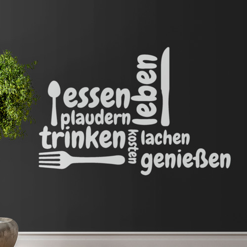 Wandbild spruch esszimmer - wandbild,