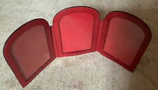 Fotohalter aus rotem Leder