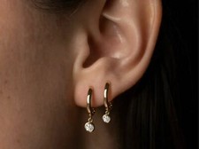 Diamant Ohrringe Paar Creolen