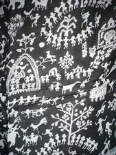 XXL Pali Tuch Rayon schwarz 107 cm x 107 cm Stola Schal NEU + TOP