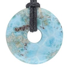 Larimar Donut mit Einschluss |