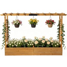 Rankgitter Hochbeet mit