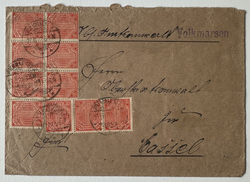 Inflation 1922 dienstbrief - inflation,