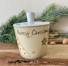 Zuckerdose Arzberg Tric, Porzellan, Santa‘s Reindeer, Rudy Weihnachten