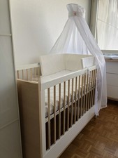 Pinolino Kinderzimmer-Set 'Round' breit, 2-tlg. Baby/Kinderbett, Wickelkomode