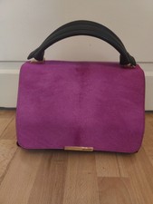 Emilio Pucci Echtfell Tasche Pink Schwarz Mittelgroß